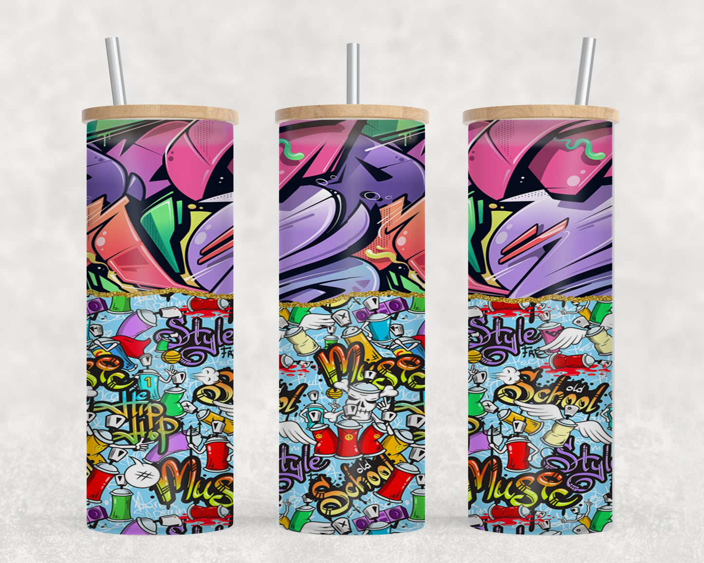 Graffitti-10584 - glass can