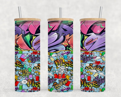 Graffitti-10584 - glass can