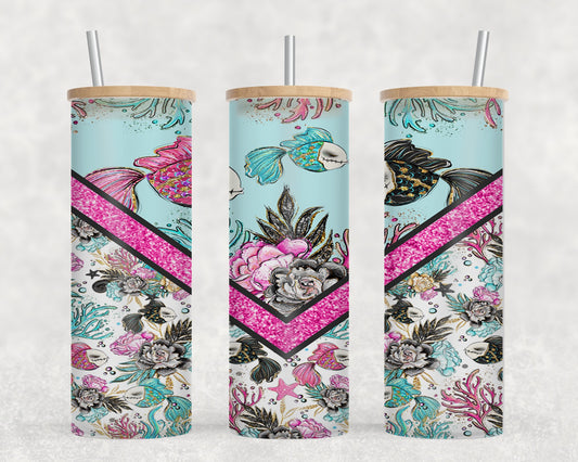 Fish Coral-10572 - glass can