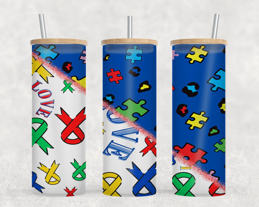 Autism Split-10557 - glass can