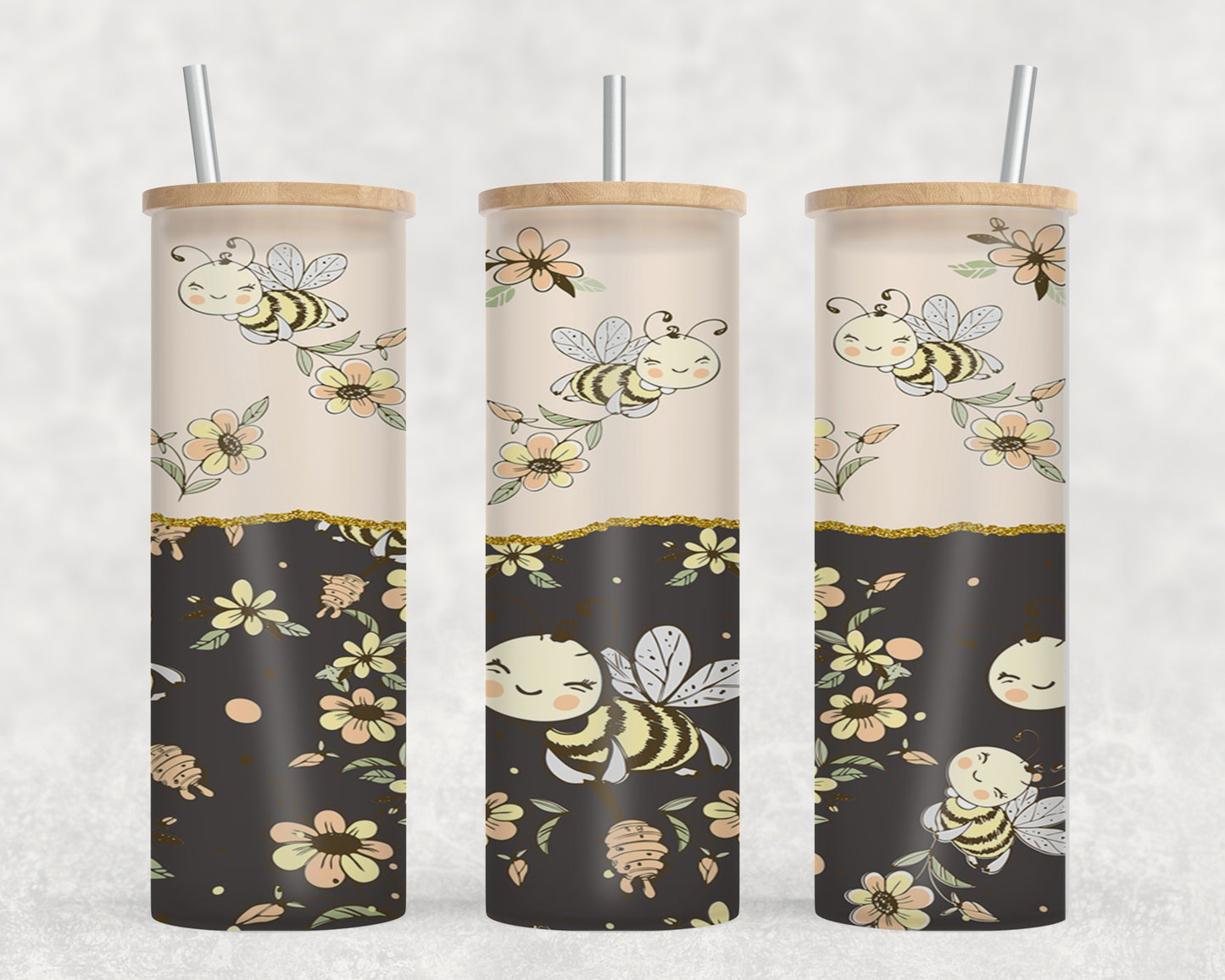 Bee-10563 - glass can