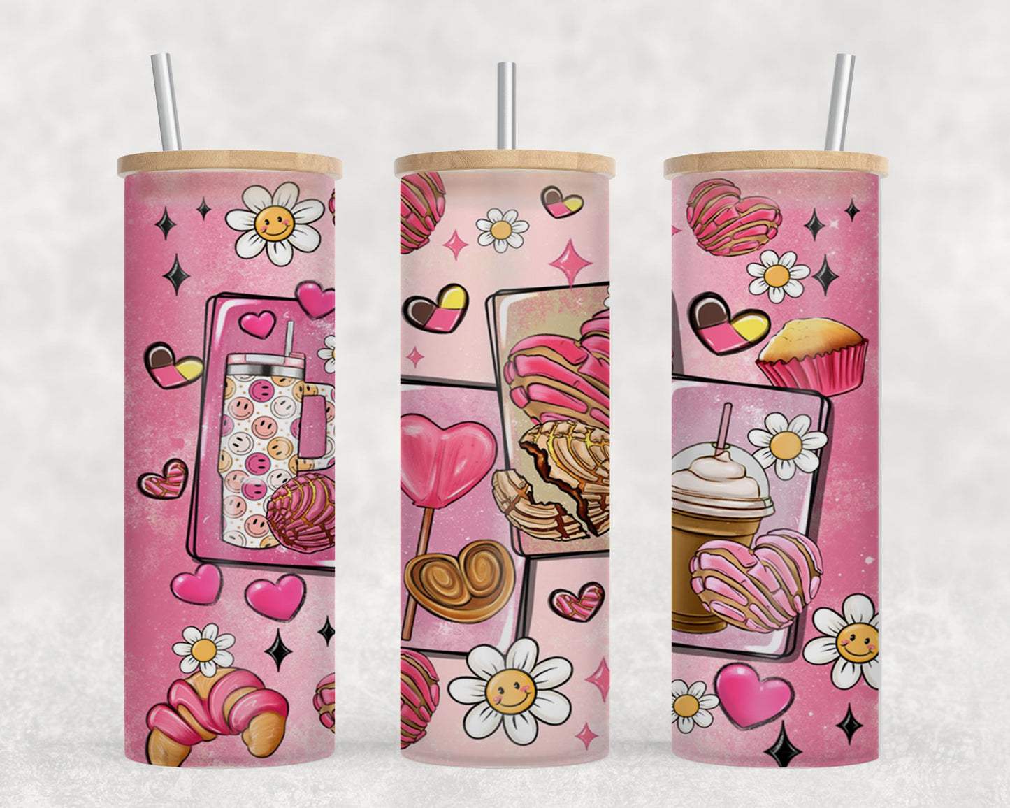 Cafecito y Chisme Valentines Day-10541 - glass can