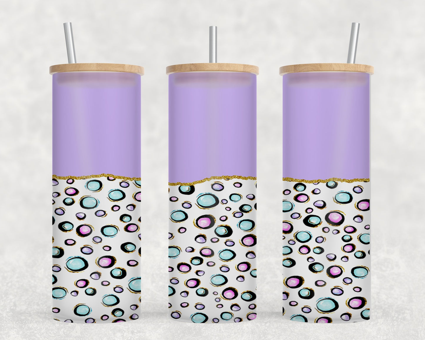 Purple Bubbles-10601 - glass can