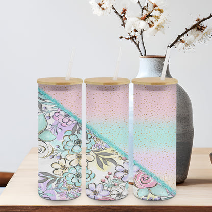 Flower Split-10580 - glass can