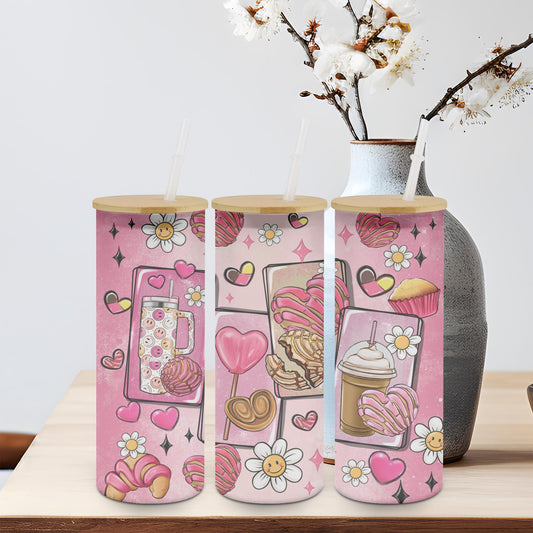 Cafecito y Chisme Valentines Day-10541 - glass can