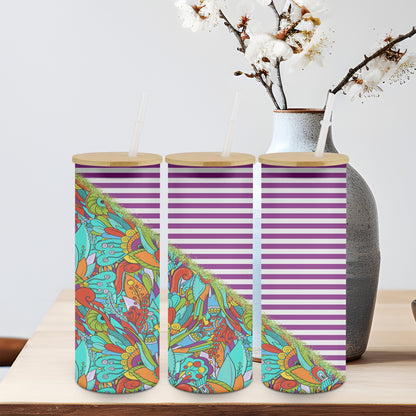 Abstract Flow Split-10553 - glass can