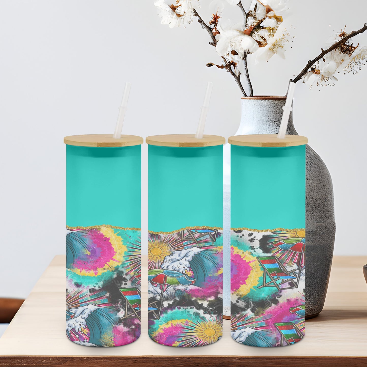 Sun Wave - glass can