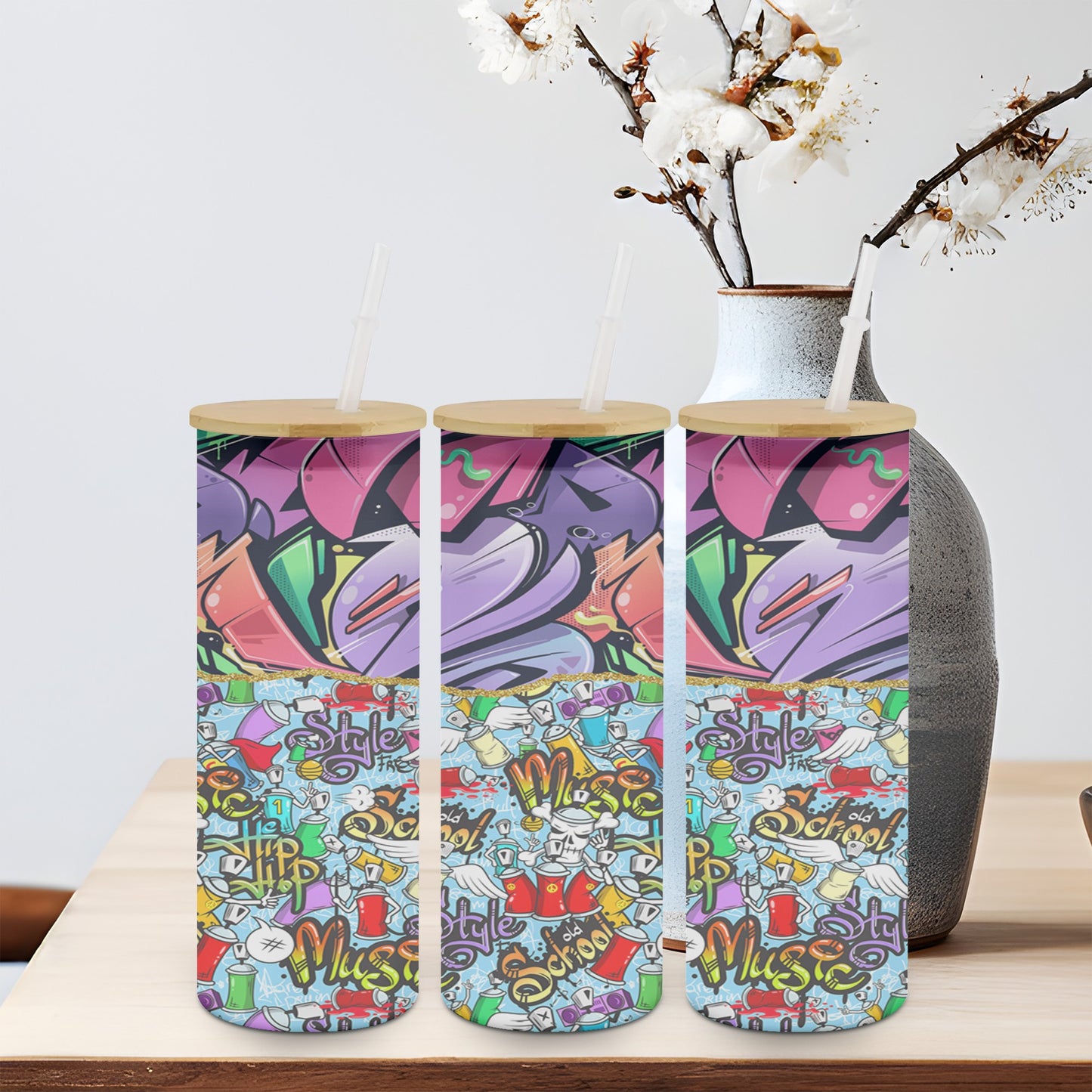 Graffitti-10584 - glass can