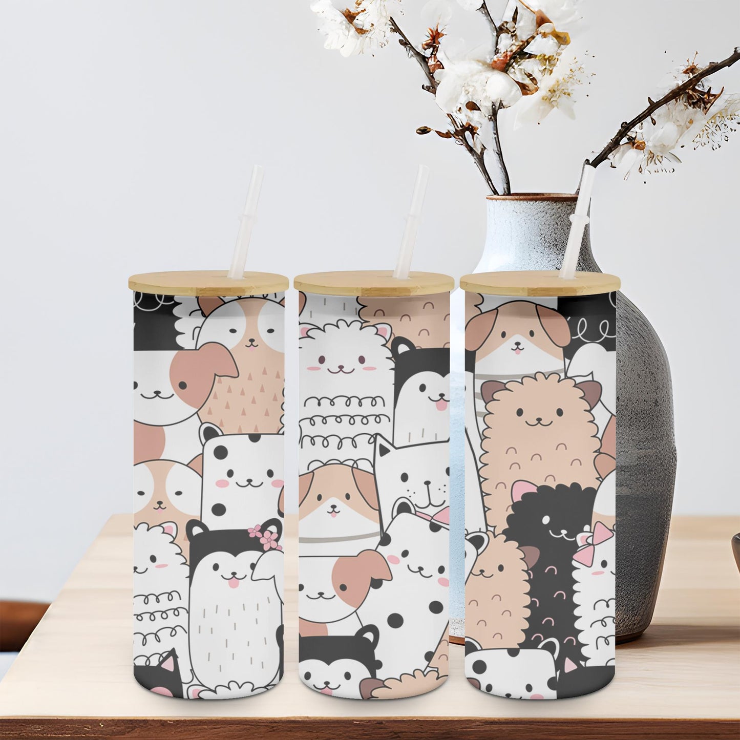 Cute Animals-10542 - glass can