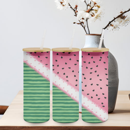 Watermelon Split - glass can