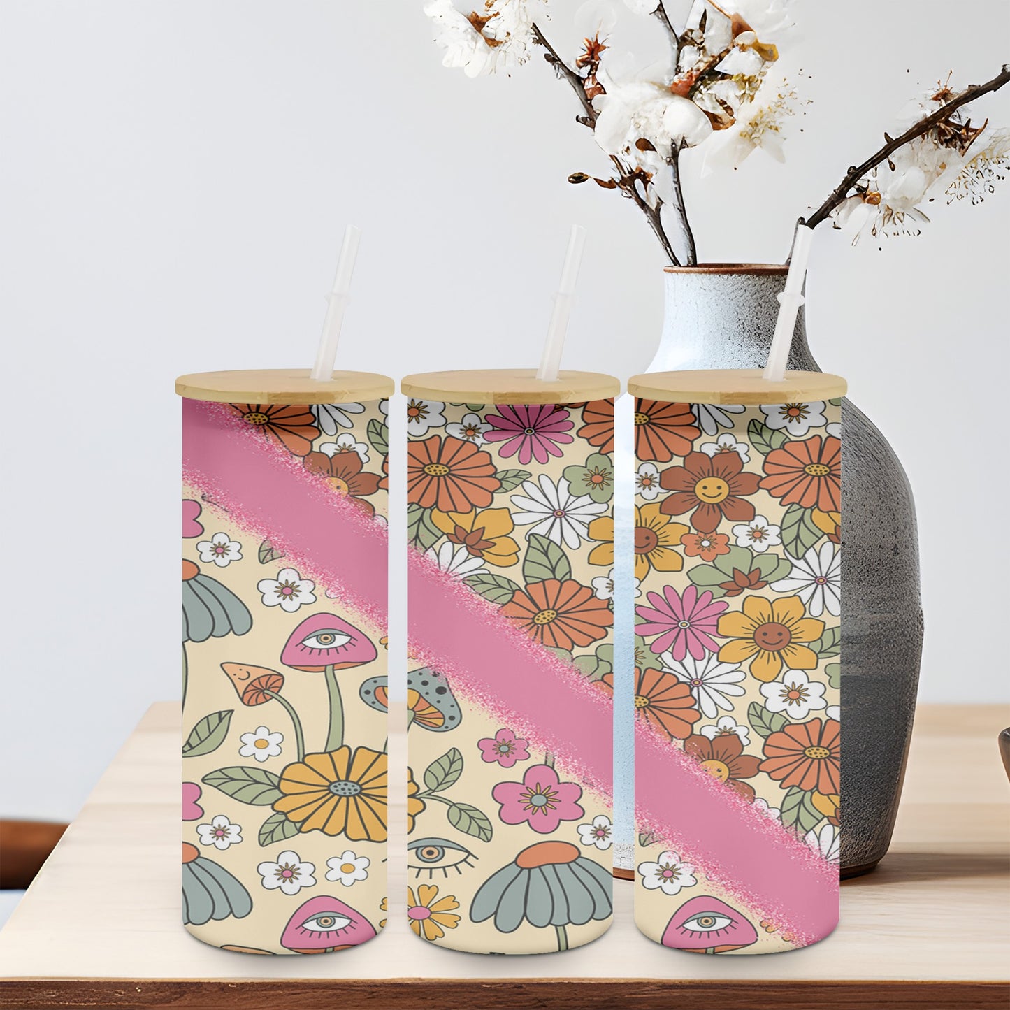 Reto FLower Split-10604 - glass can