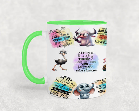I May Look Calm - mugs