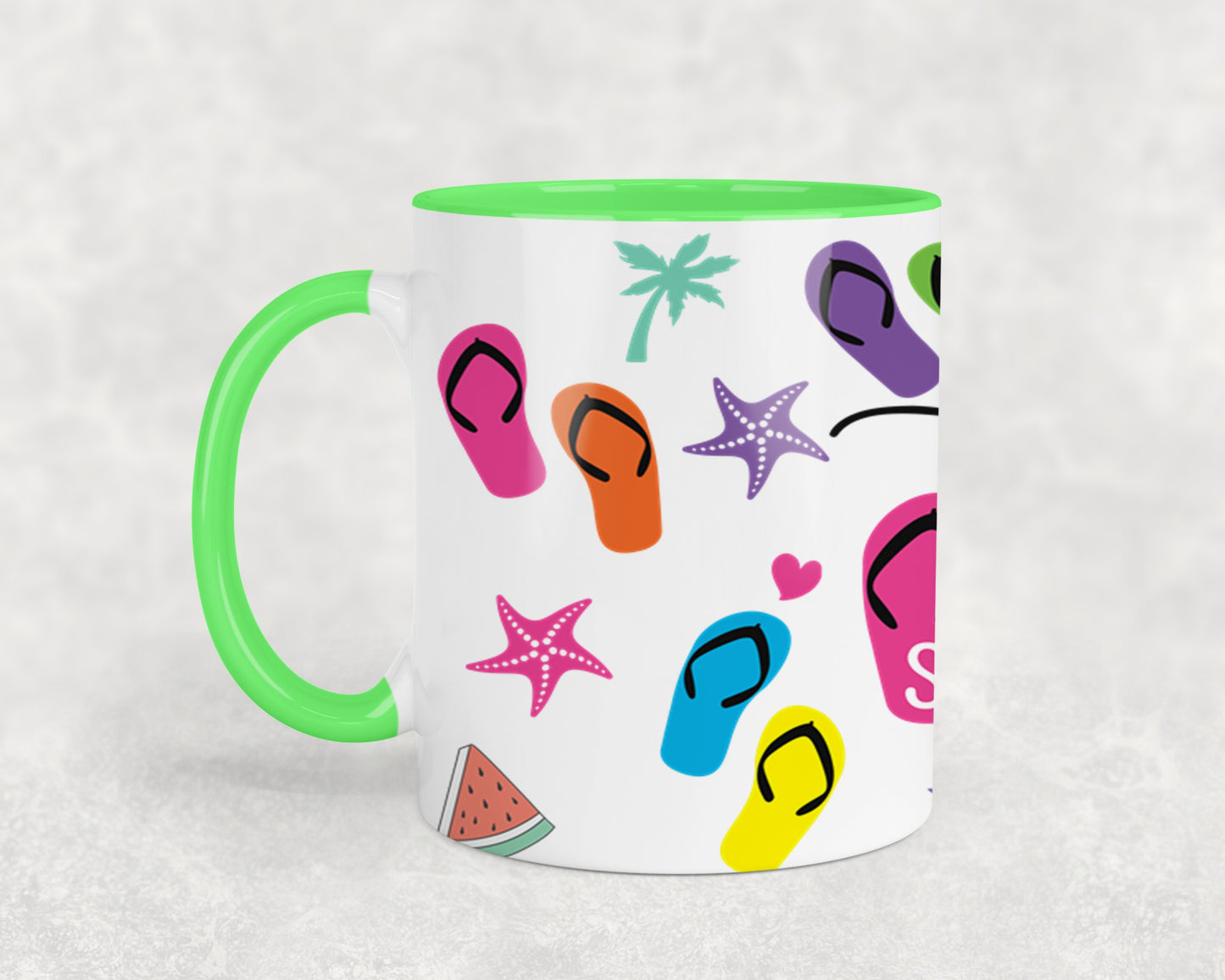 Hello Summer Flip Flops-10641 - mugs