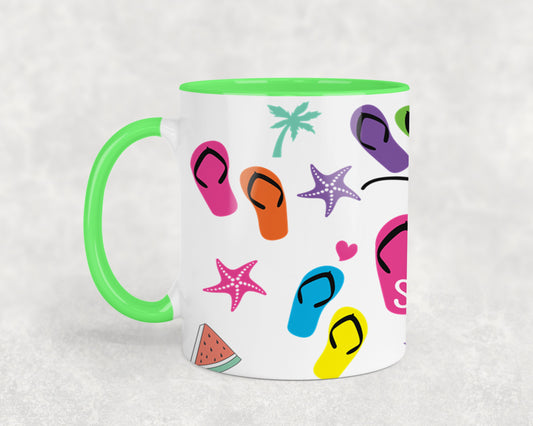 Hello Summer Flip Flops-10641 - mugs