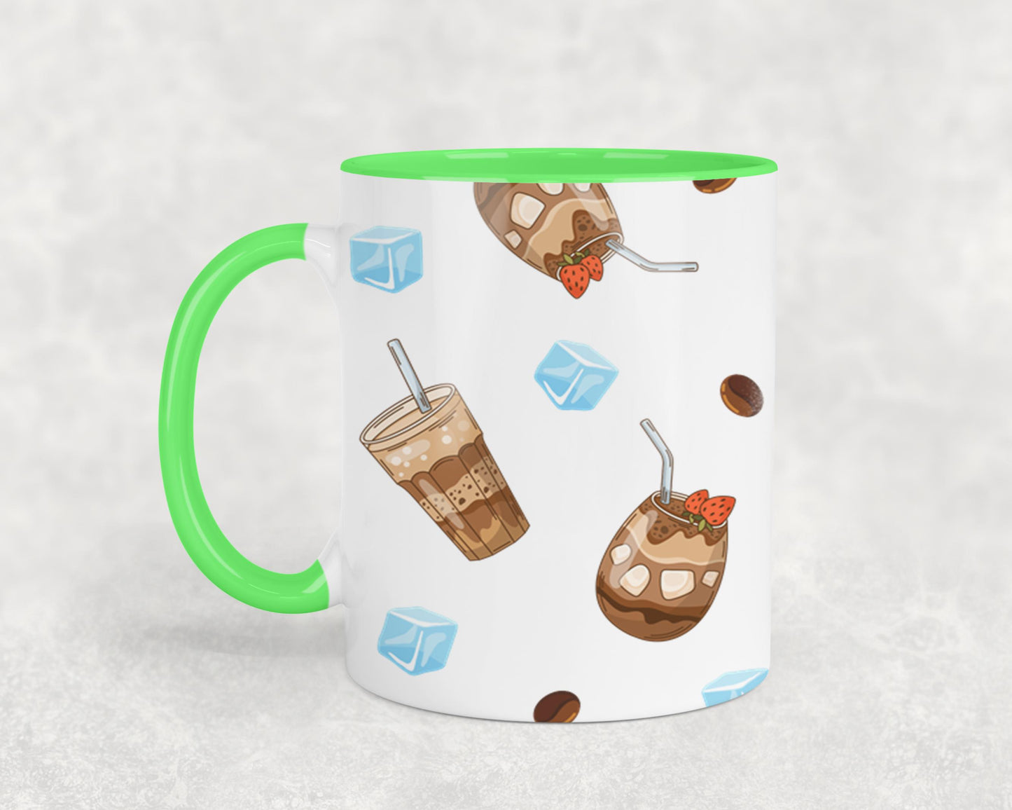 Fueled by Iced Coffee and Anxiety - mugs