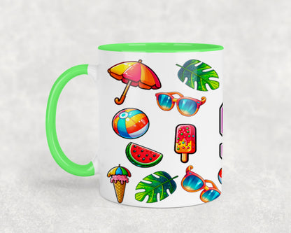 Summer Rainbow Flowers-10671 - mugs