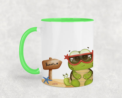 Frog on The Beach -10681 - mugs