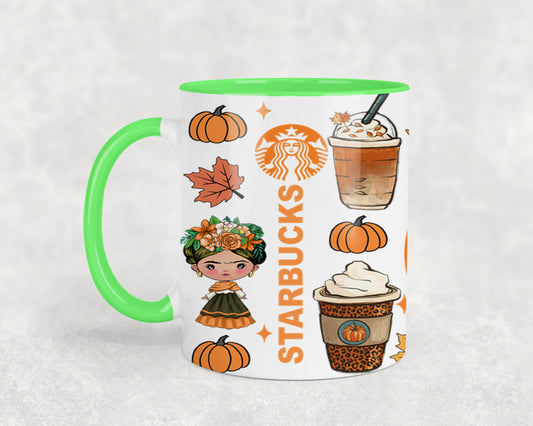 Autumn Mexican Girl - mugs