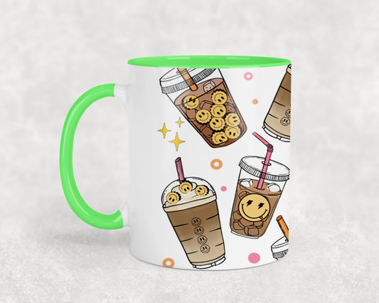 Fueled by Iced Coffee and Anxiety - mugs