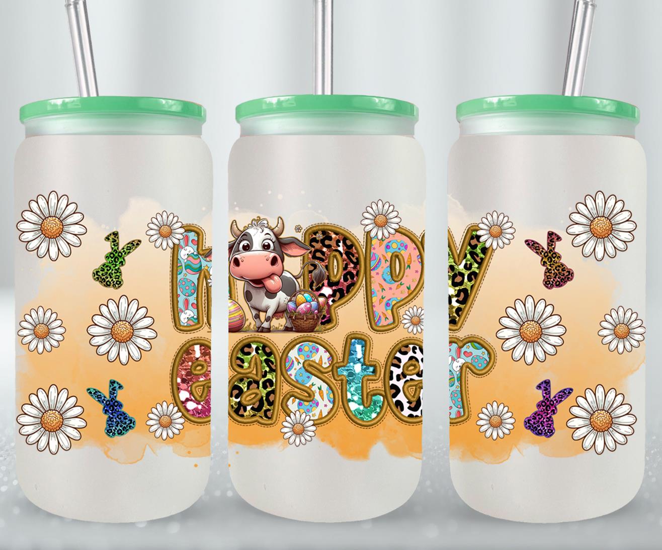 Cow Easter Day-10314 - glass can