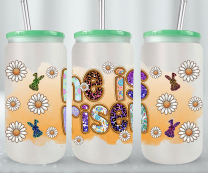 He is Risen-10365 - glass can