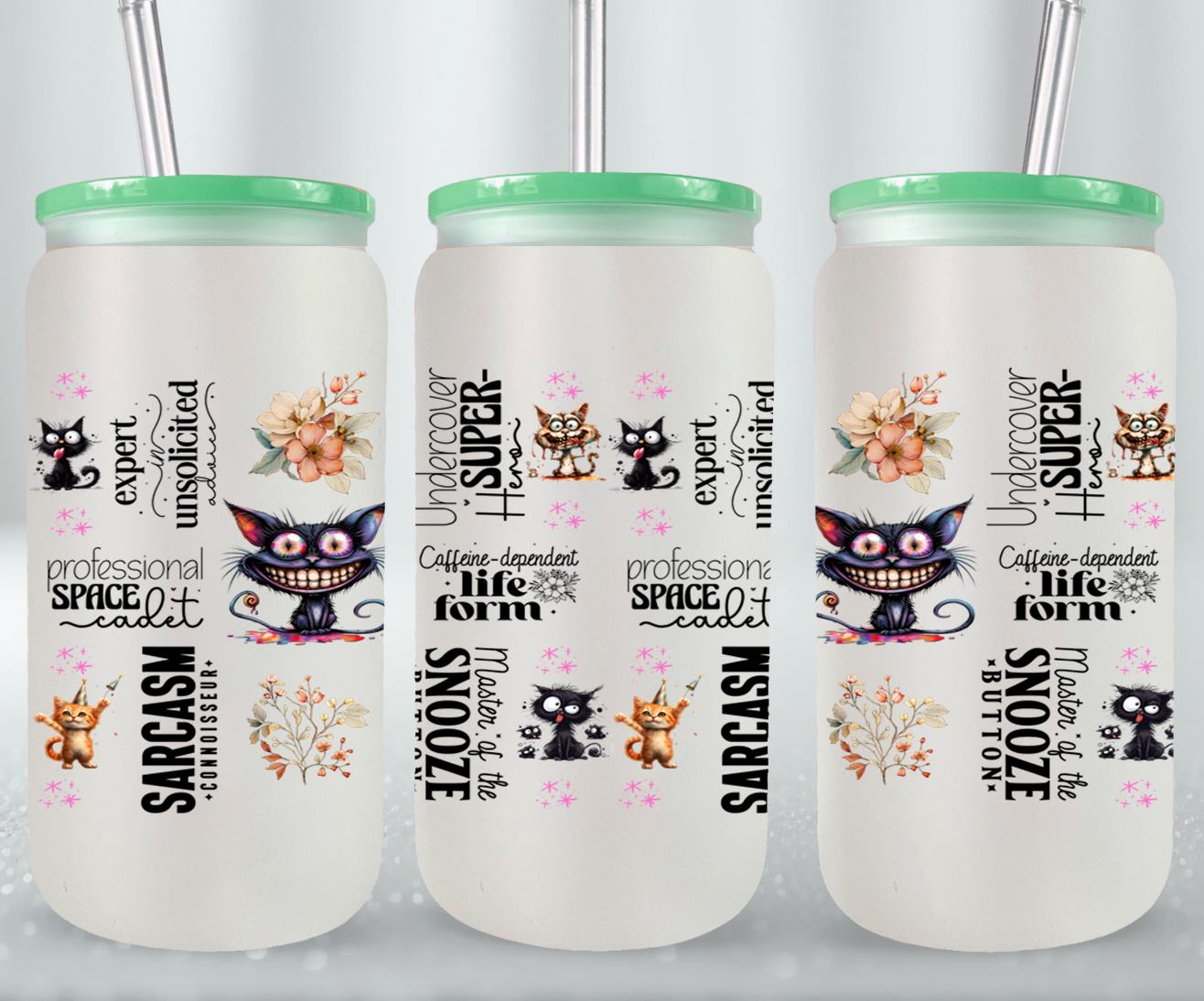 Sarcasm Connoisseur-9906 - glass can