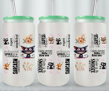 Sarcasm Connoisseur-9906 - glass can