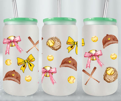 Baseball Coquette-10244 - glass can