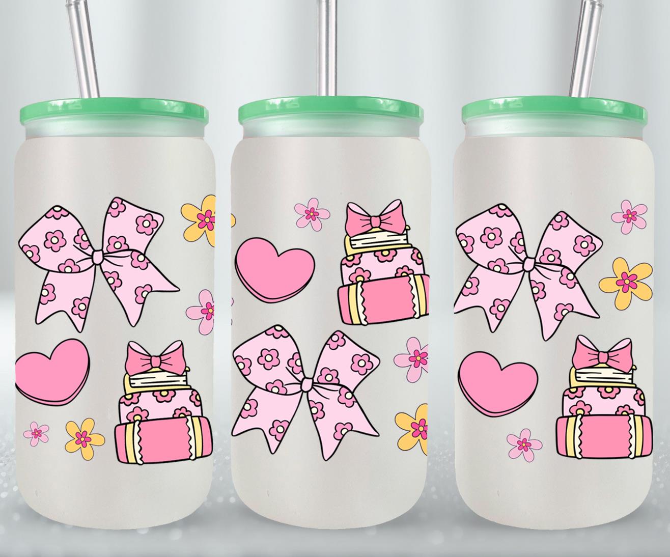 Bows and Books-9973 - glass can