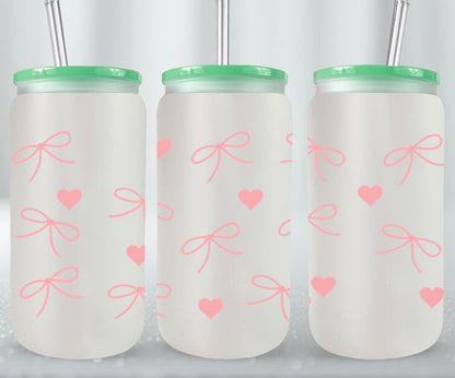 Heart Coquette-10256 - glass can