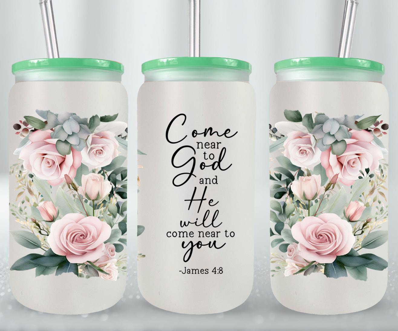 Come Near To God-10194 - glass can