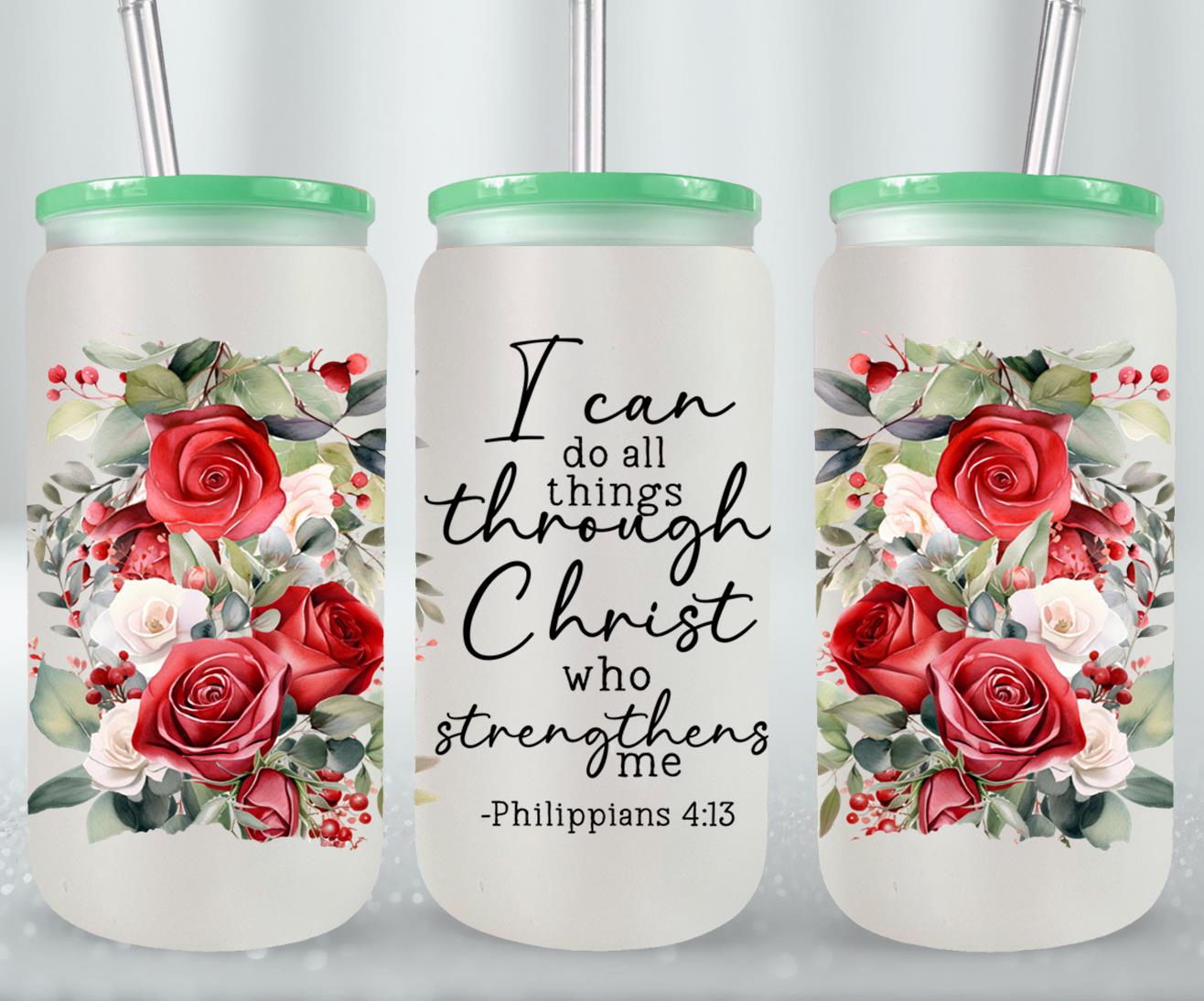 I Can Do All Things Through Christ-10207 - glass can