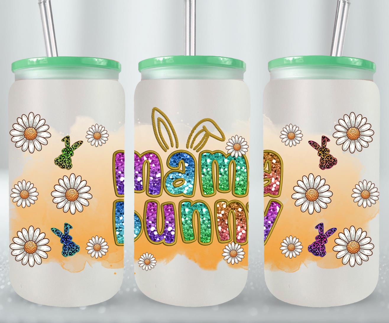 Mama Bunny-10429 - glass can