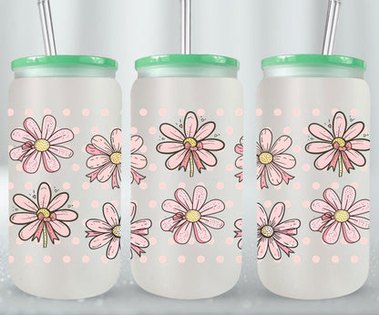 Pink Bow-9991 - glass can