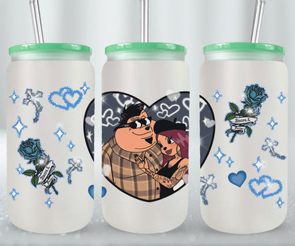 Cholos Cartoon-10159 - glass can