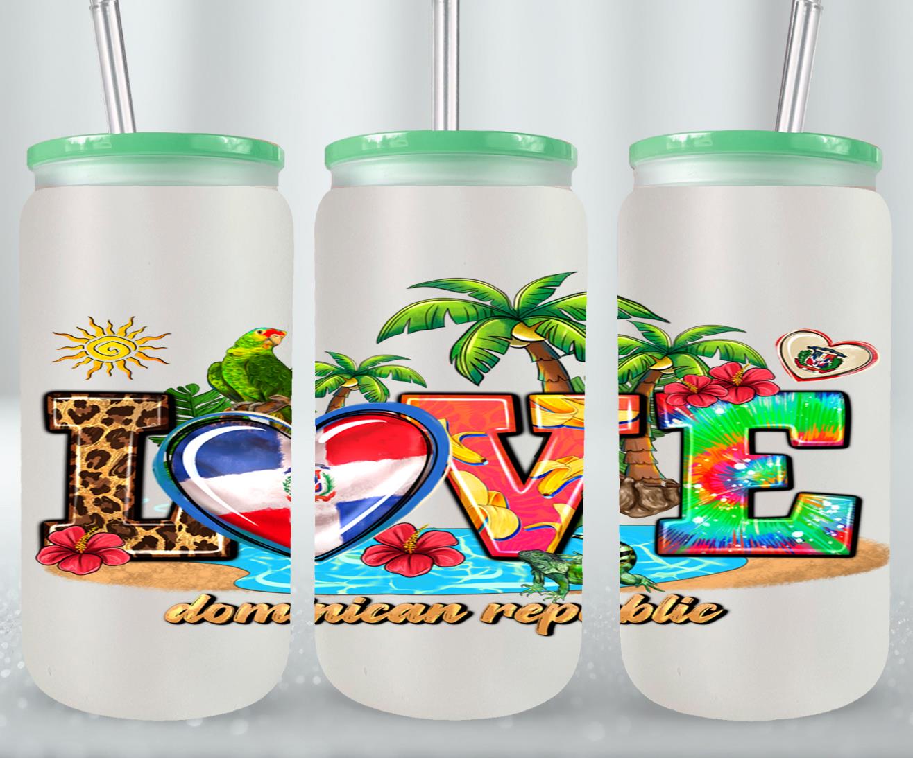 Love Dominican Republic-10240 - glass can