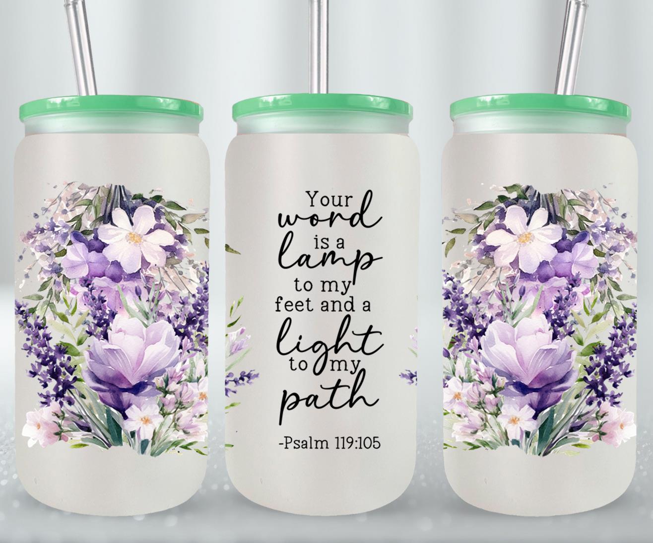 Your Word Is My Lamp-10234 - glass can