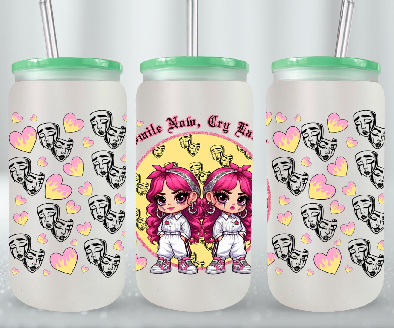 Smile Now Cry Later-10179 - glass can