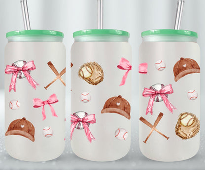 Baseball Coquette-10243 - glass can