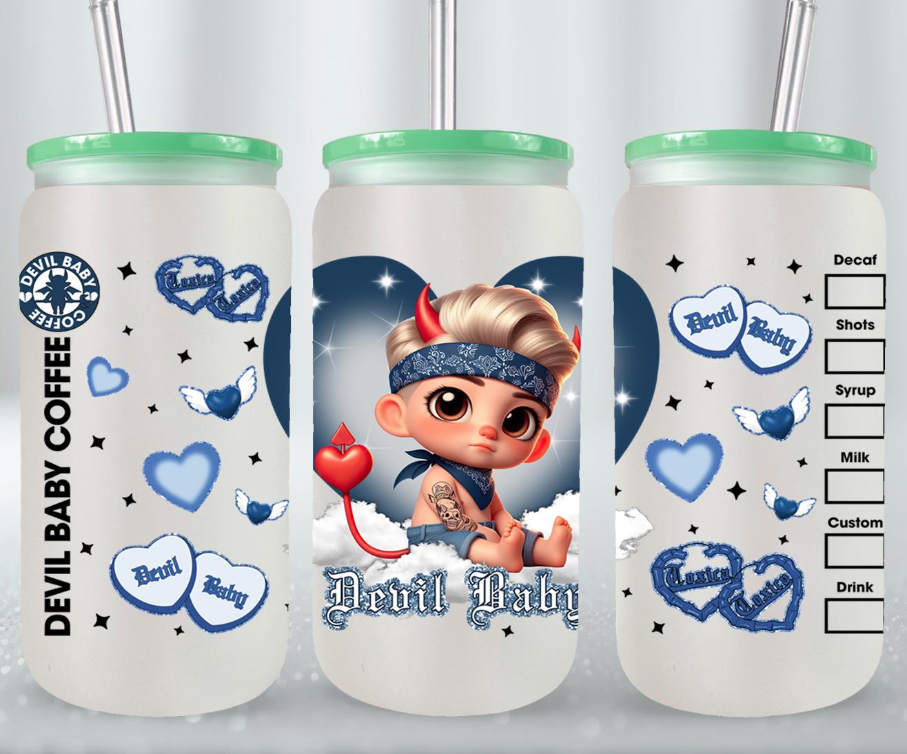 Devil Baby-10132 - glass can