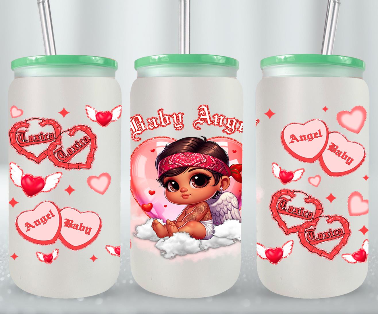 Angel Baby-10120 - glass can