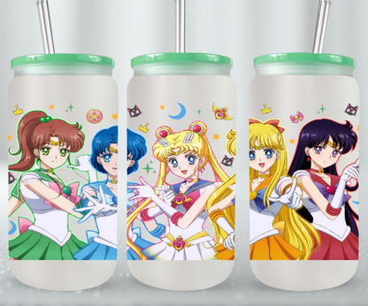 Moon Girls - glass can