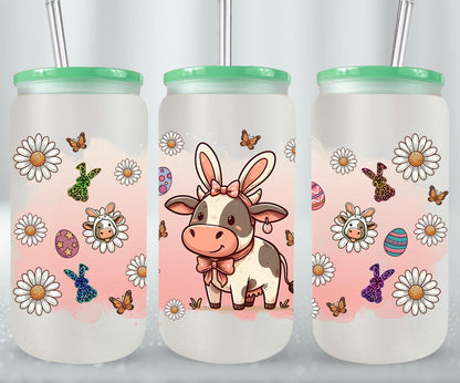 Cow Easter Day-10305 - glass can