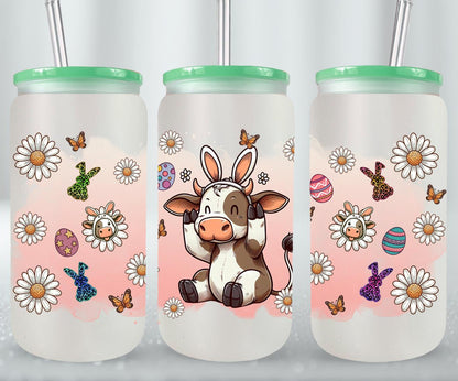 Cow Easter Day-10297 - glass can