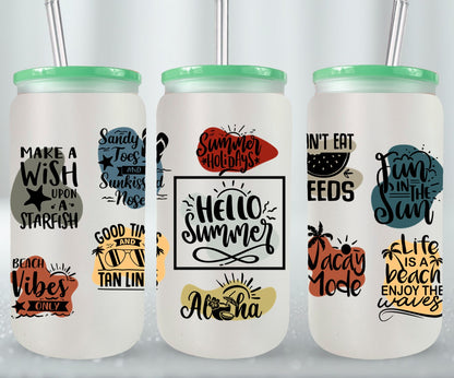 Summer Qoutes-10688 - glass can