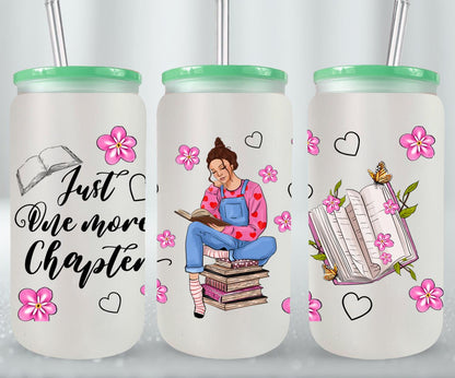 Just One More Chapter with Girl-9980 - glass can
