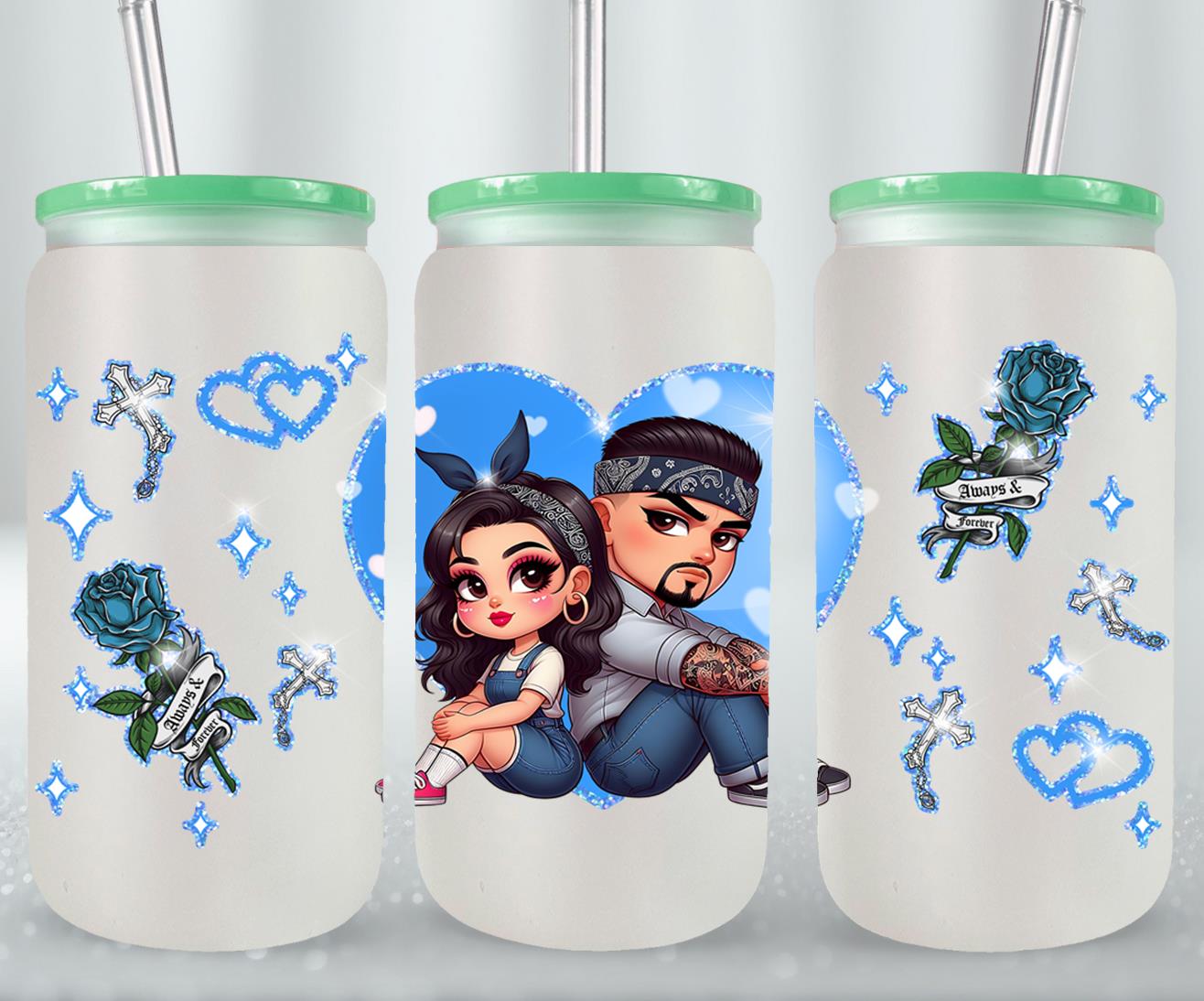 Always and Forever-10111 - glass can