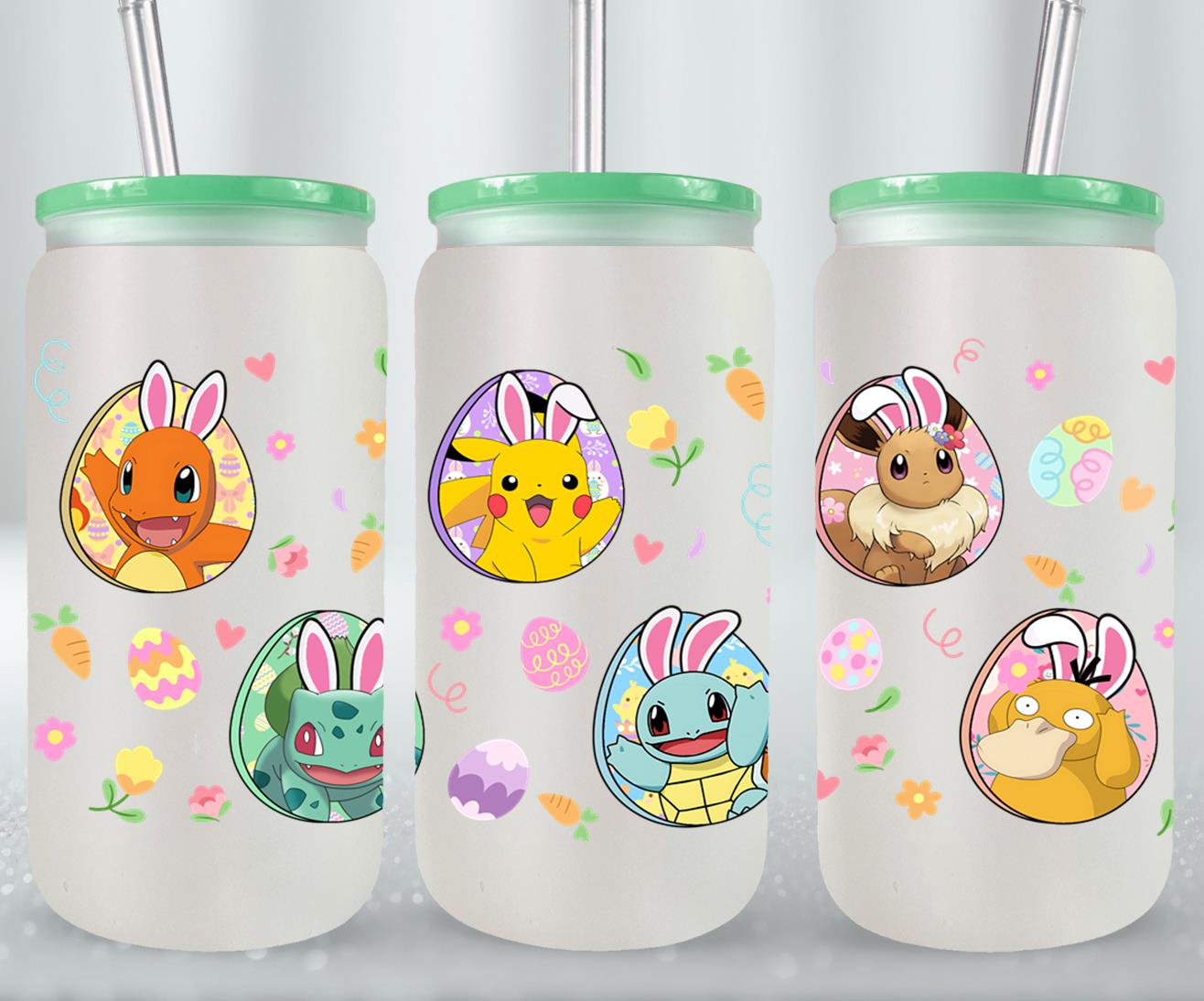 Easter Pokemon-10342 - glass can