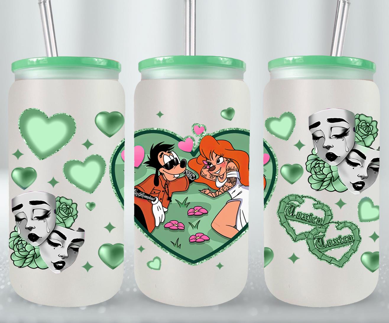 Cholos Cartoon-10165 - glass can