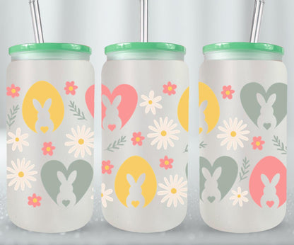 Easter Rabbits-10343 - glass can